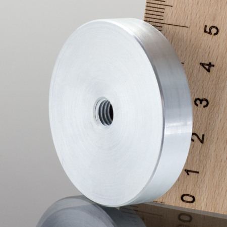 Lentile magnetice - Magnet oală diam. 50 x înălțime 10 mm cu filet interior M8-6H-N