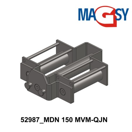 Magnet pentru pâlnia de alimentare, DN 150 mm, 80 °C, 10.000 Gs, 66 N [1]