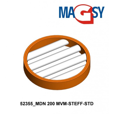 Magnet pentru pâlnia de alimentare MDN 200 MVM-STEFF-STD, 4.530 Gs, 35,5 N [6]