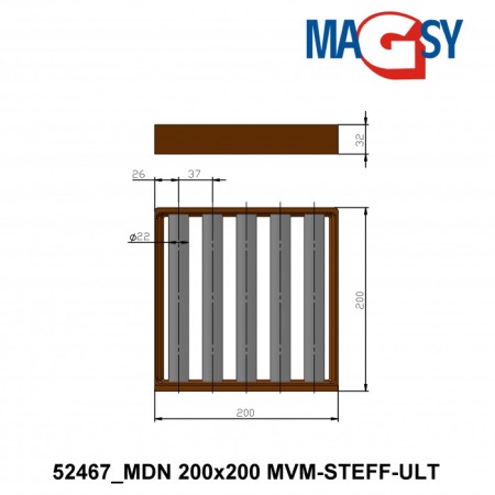 Magnet pentru pâlnia de alimentare MDN 200x200 MVM-STEFF-ULT [2]