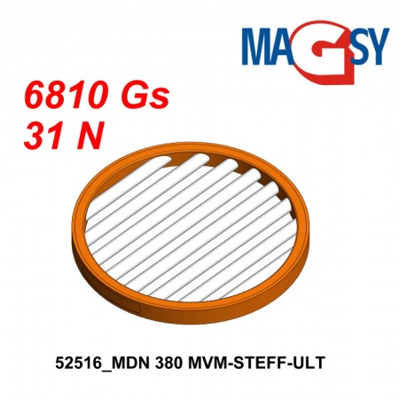 Magnet pentru pâlnia de alimentare MDN 380 MVM-STEFF-ULT, 6.810 Gs, 31 N [1]