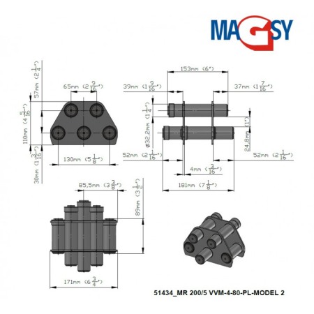 Magnet pentru pâlnia de alimentare MR 200/5 VVM [2]