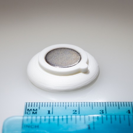 Magneți în carcasă plastic - Magnet puternic in carcasa de palstic alb nepersonalizat