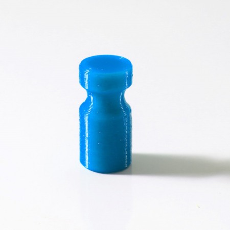 Magneți în carcasă plastic - Magnet puternic în carcasă de plastic nepersonalizat - albastru