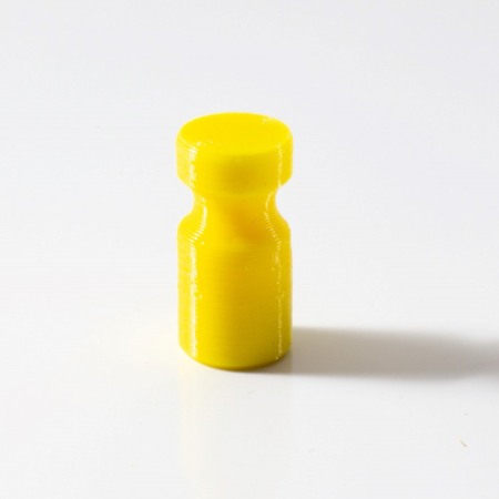 Magneți în carcasă plastic - Magnet puternic în carcasă de plastic nepersonalizat - galben