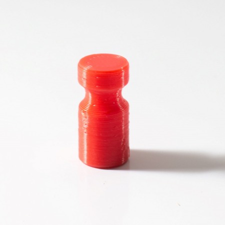 Magneți în carcasă plastic - Magnet puternic în carcasă de plastic nepersonalizat - roșu