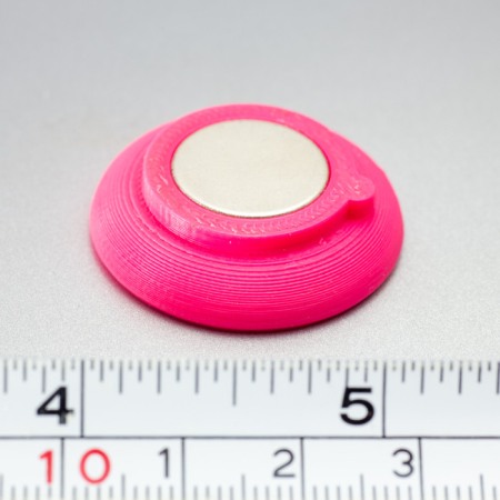 Magneți în carcasă plastic - Magnet puternic în carcasă de plastic nepersonalizat - roz