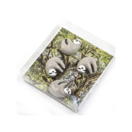 Magneți de frigider - leneși - 4 buc. [2]