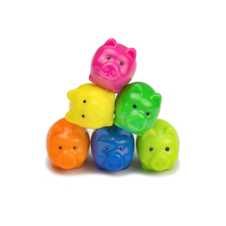 Magneți - Magneți de frigider - purceluși - 6 buc. - diferite culori