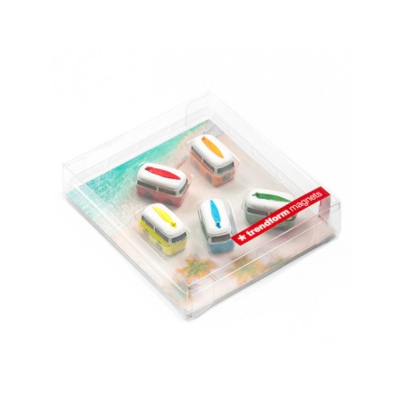 Magneți de frigider - rulote - 5 buc. - diferite culori [3]