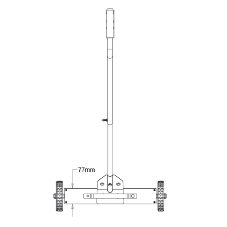 Mătură magnetică, lățime 600 mm, magneți din ferită [7]