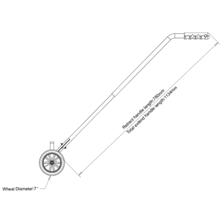 Mătură magnetică, lățime 600 mm, magneți din ferită [3]