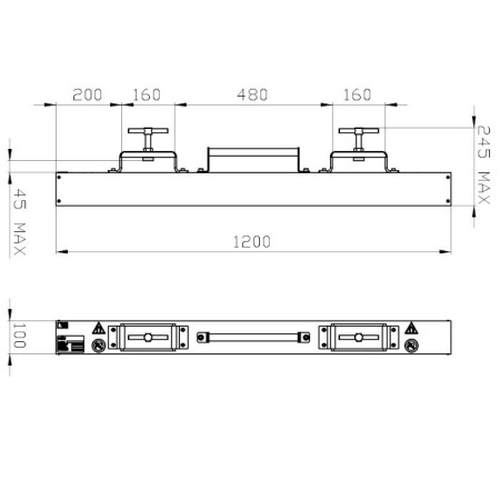 Mătură magnetică pentru stivuitor MM 1200 DM F [1]