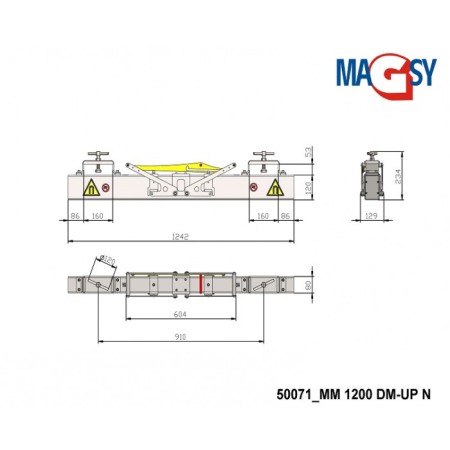 Mătură magnetică pentru stivuitor MM 1200 DM-UP N [3]