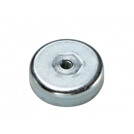 Magneți oală cu filet - Oală magnetică diam. 50 x înăltime 10 mm, filet interiror M8-6H-F