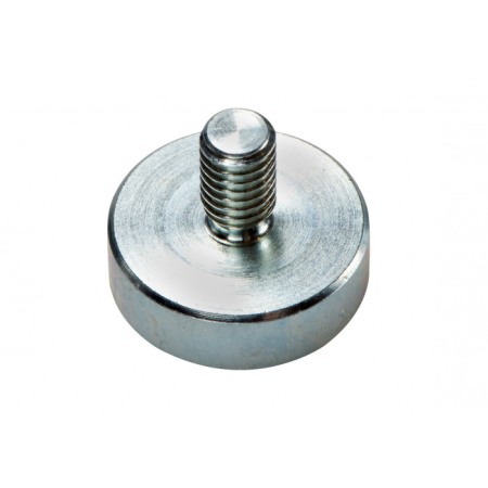 Magneți oală cu coadă cu filet exterior - Oală magnetică diam. 8 x înăltime 4,5 mm, coadă cu filet exterior M4 x 8 mm