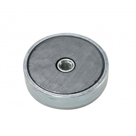 Oală magnetică diam. 80 x înăltime 18 mm, filet interior M8-6H [1]