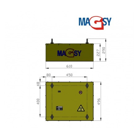 Placă magnetică MD modelul 1 - 610x496x227 F [1]