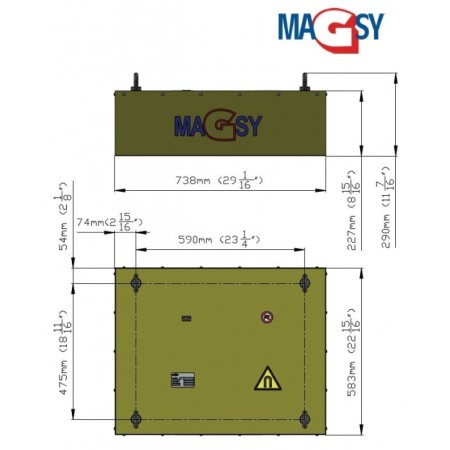 Placă magnetică MD modelul 2 - 738x583x227 [2]