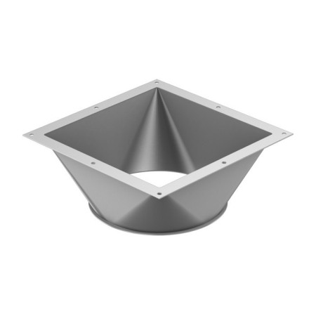 Materiale din inox - Reducție pătrat la rotund JACOB DN 100