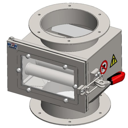 Separatoare cu grile magnetice - Separator magnetic cu grile MSV 150/5 VVM-P-1-80-TP-RP-D