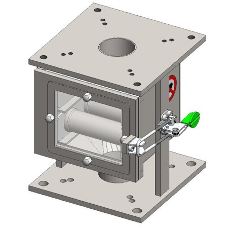 Separatoare cu grile magnetice - Separator magnetic cu grile MSV 50/3 VVM-P-2-80-TP-RP-MODEL1