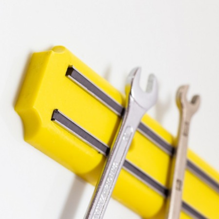 Suport magnetic pentru cuțite și ustensile de bucătărie, lungime 38 cm - galben [1]