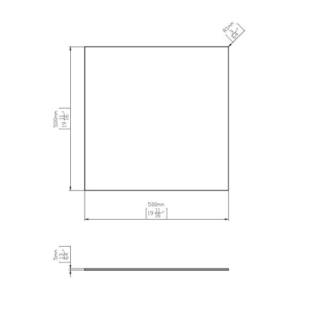 Tablă inox grosime 5 mm, dimensiune 500x500 mm [1]