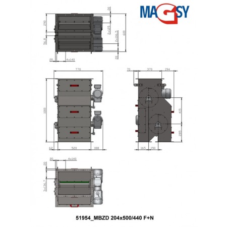 Tambur magnetic MBZ 204x500/400 F+N [5]