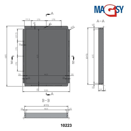 Ușiță magnetică UP 500x660;mm [3]