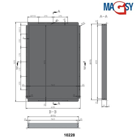 Ușiță magnetică UP 600x900 mm [3]