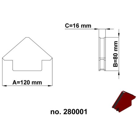 Vinclu magnetic 120x82x16 mm [2]