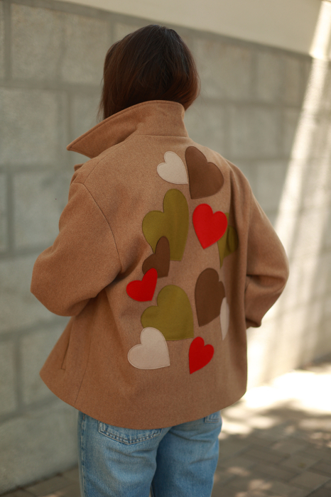 Jacheta Coeur Caramel 100% lână [2]
