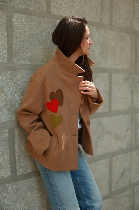 Jacheta Coeur Caramel 100% lână [3]