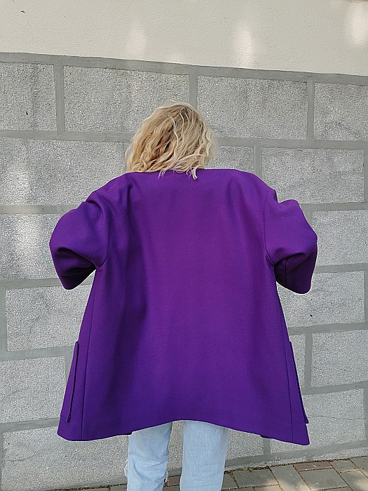 Jacheta violet din lana [3]