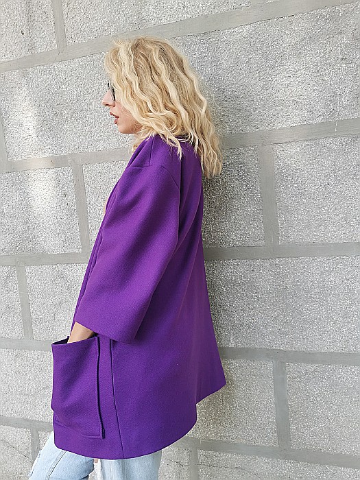 Jacheta violet din lana [2]