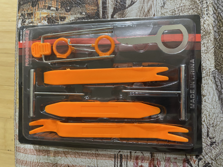 Material Tapiterie AUTO - Kit trusa demontare plafon auto / plastice / clipsuri auto