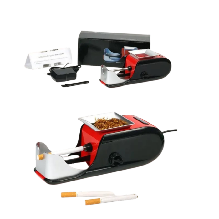 Aparat electric pentru rulat țigări, injector automat de tutun, alimentare la priză, compact [3]