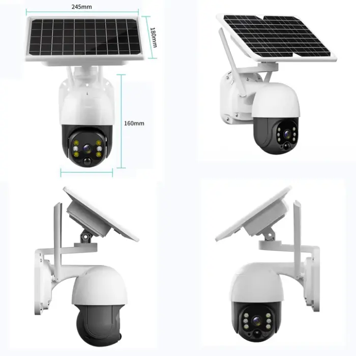 Cameră supraveghere WiFi solară 4K Ultra HD cu slot SIM, senzor mișcare, exterior [2]