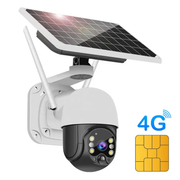 Cameră supraveghere WiFi solară 4K Ultra HD cu slot SIM, senzor mișcare, exterior [4]