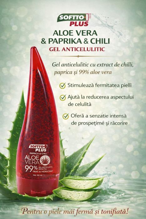 Gel anticelulitic pentru slăbire cu aloe vera 250 ml - Softto Plus [2]