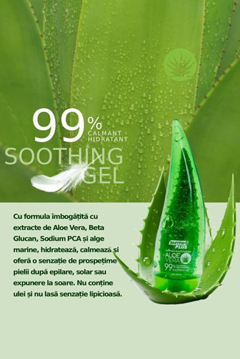 Gel hidratant și calmant cu aloe vera 250 ml - Softto Plus [2]