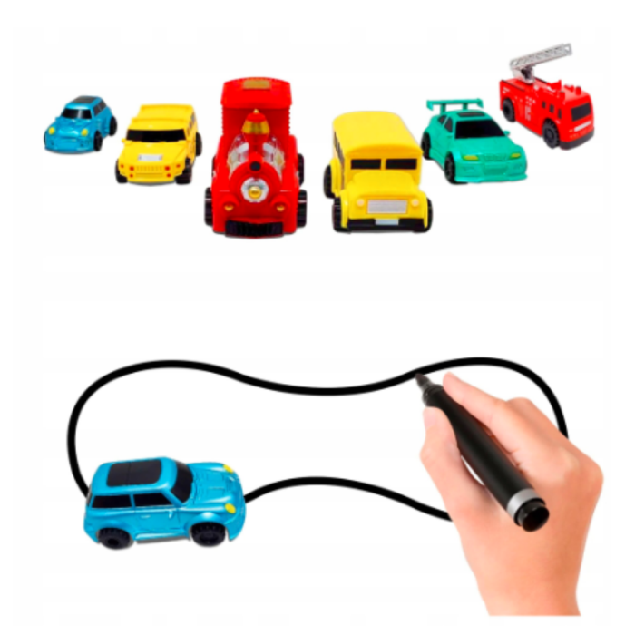 Maşinuţa magica pe traseu, set cu marker inclus - Autobuz [3]