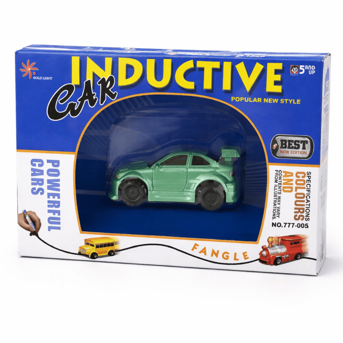 Maşinuţa magica pe traseu, set cu marker inclus - Maşină verde [2]