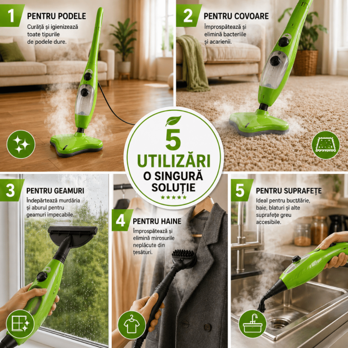 Mop cu aburi steam 5 in 1,  H2O X5 [2]