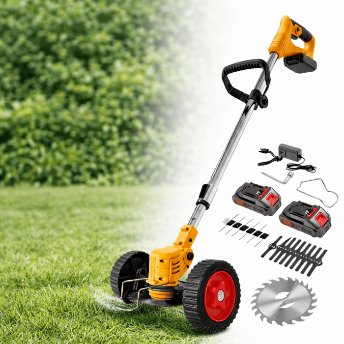 Motocoasă electrică 48V, 4000 mAh, 18000 RPM, cu 2 acumulatori [3]