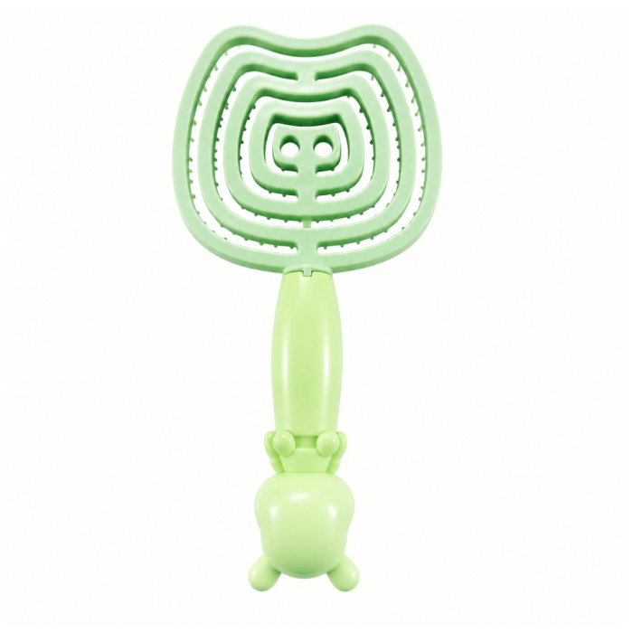 Perie de păr pentru copii „Cute Little Bear Rabbit” – Verde [2]