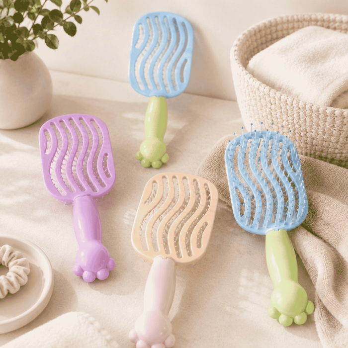 Perie de Păr pentru Copii Flexi Kids - Roz [2]