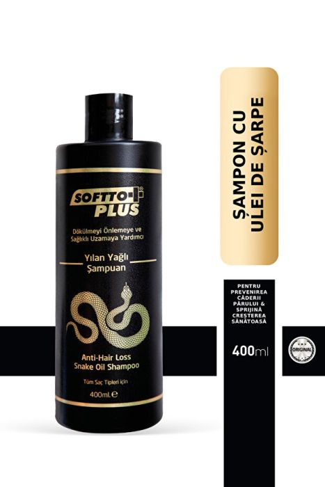 Șampon cu ulei de șarpe anticădere 400 ml - Softto Plus [3]