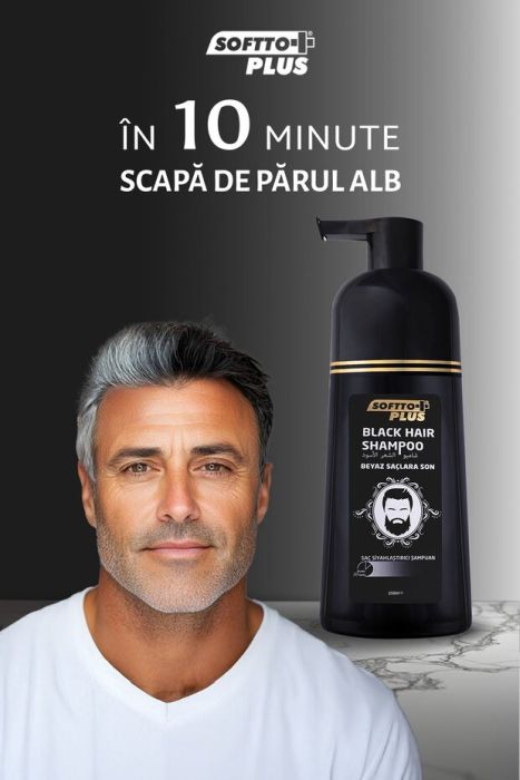 Șampon pentru înnegrirea părului 350 ml - Softto Plus [4]
